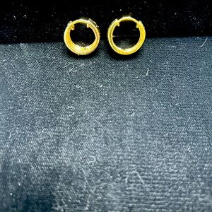 Gold Wide Hoop Earrings new